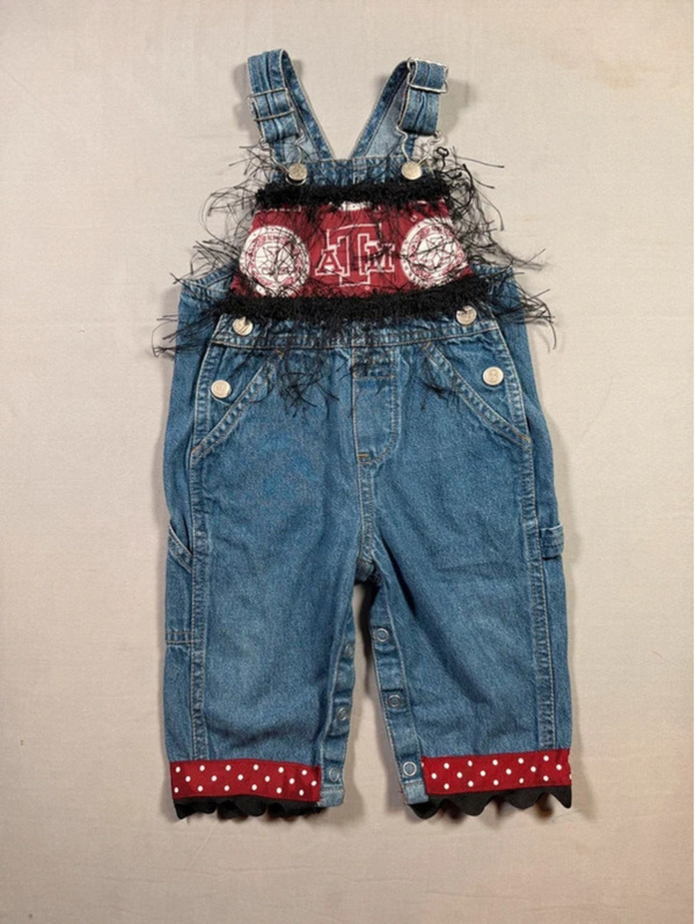 Texas A&M Baby College Football Overalls Size 6-9 Months